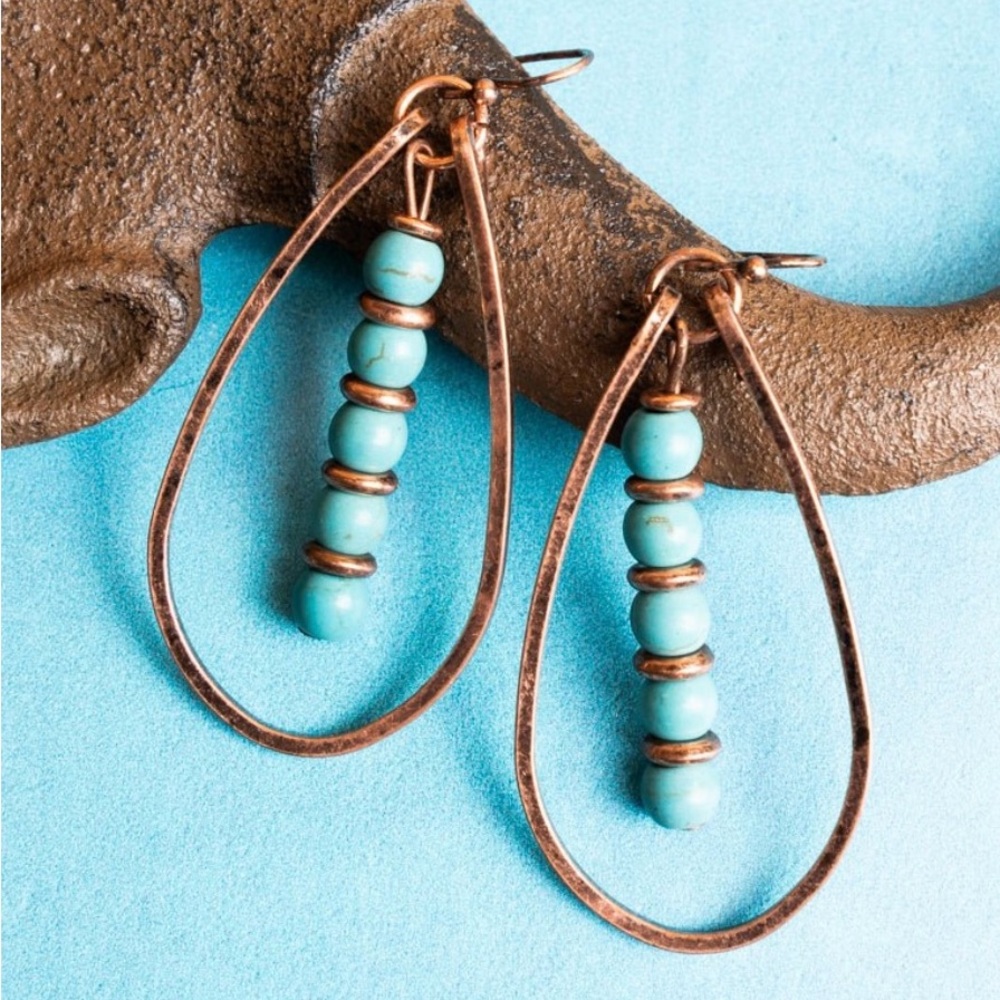 Peak Coppertone Teardrop Earrings